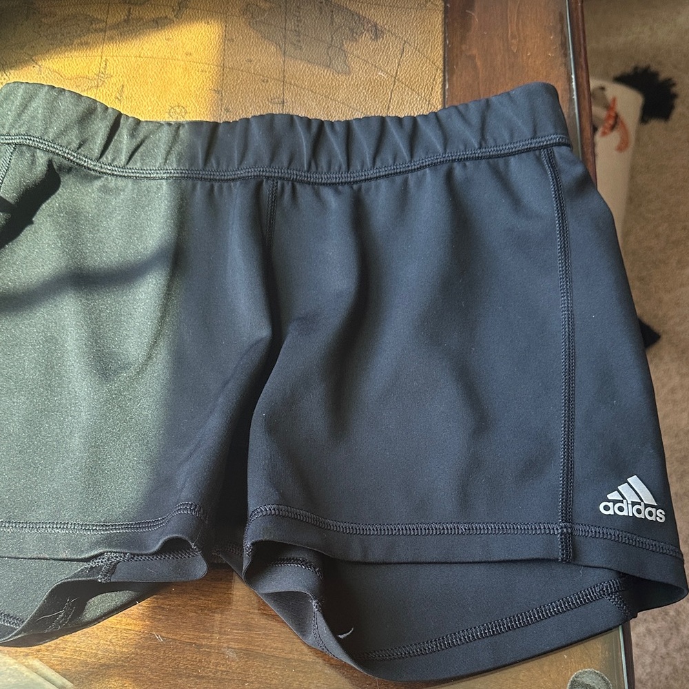 adidas Women's Black Athletic Running Shorts with Logo